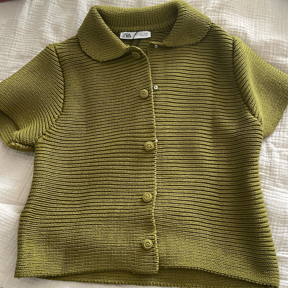 Zara short sleeve sweater